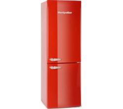 MONTPELLIER MAB365R Fridge Freezer - Red
